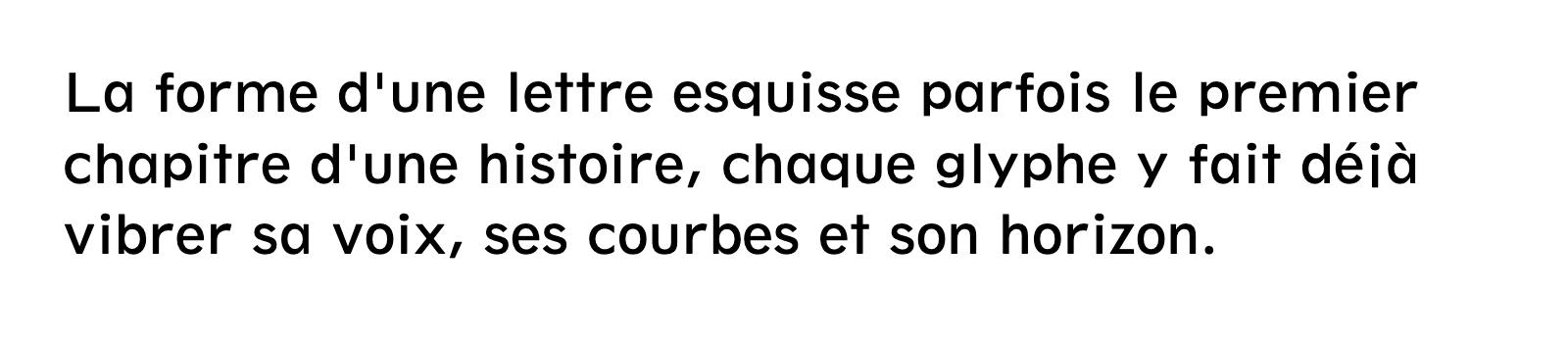 Phrase commune composée en Spartan LT Std