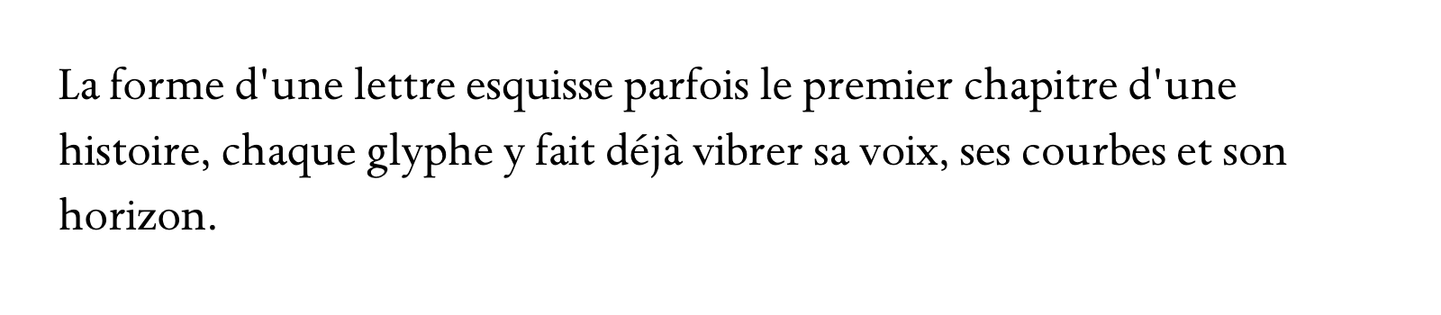 Phrase commune composée en Spectrum MT Std