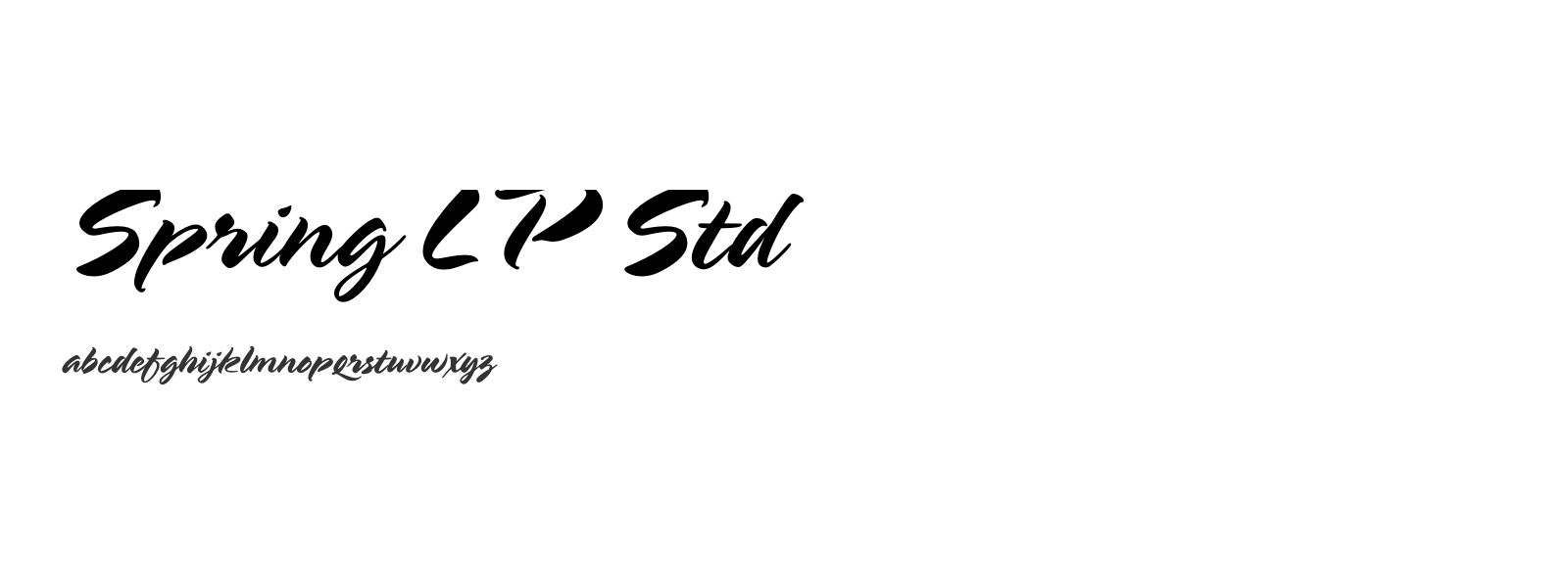 Spécimen de Spring LP Std