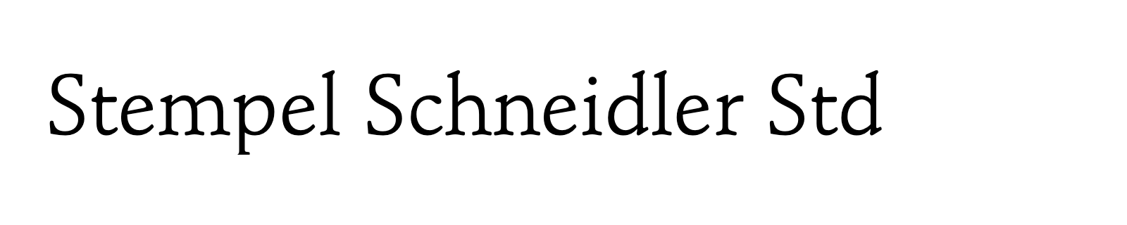 Nom de la famille Stempel Schneidler Std composé dans la police