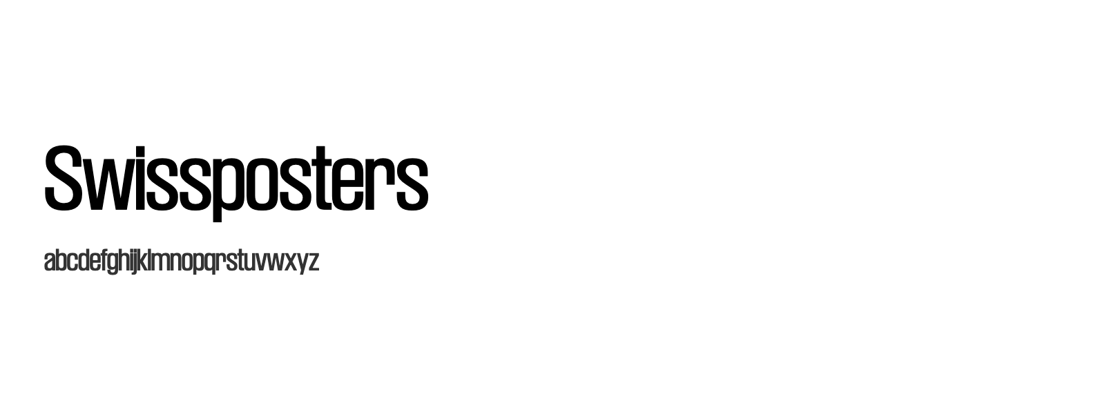 Spécimen de Swissposters