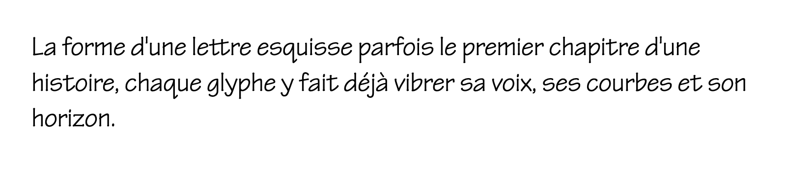Phrase commune composée en Tekton Pro