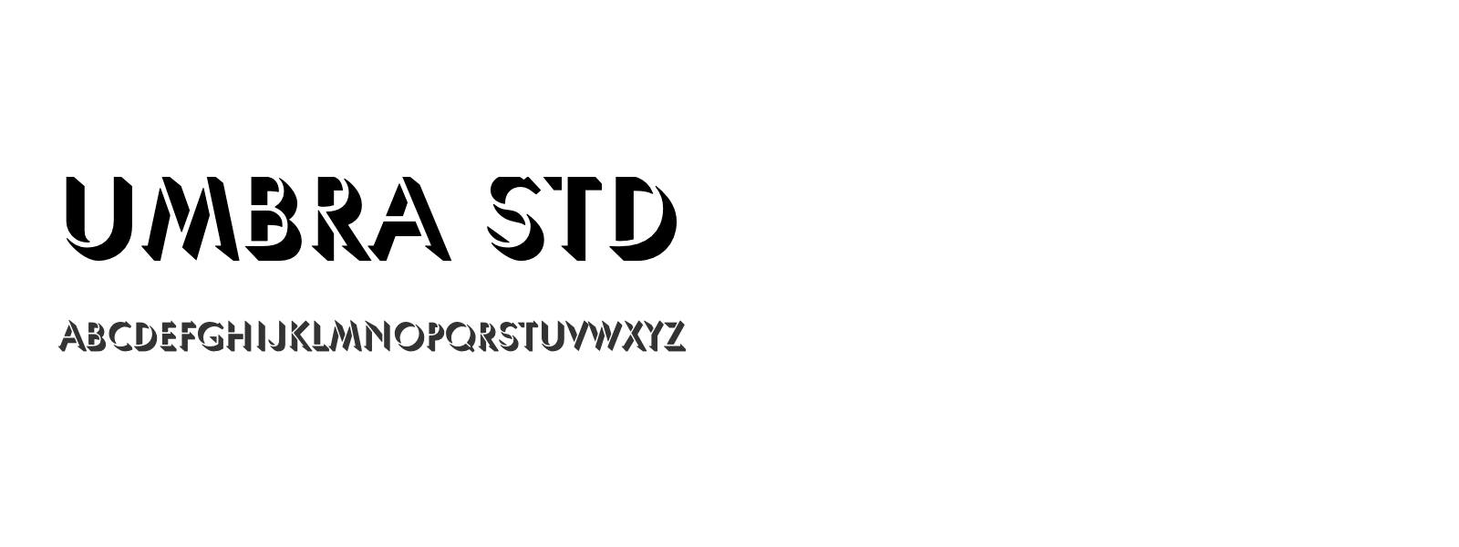 Spécimen de Umbra Std