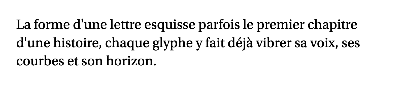 Phrase commune composée en Utopia Std