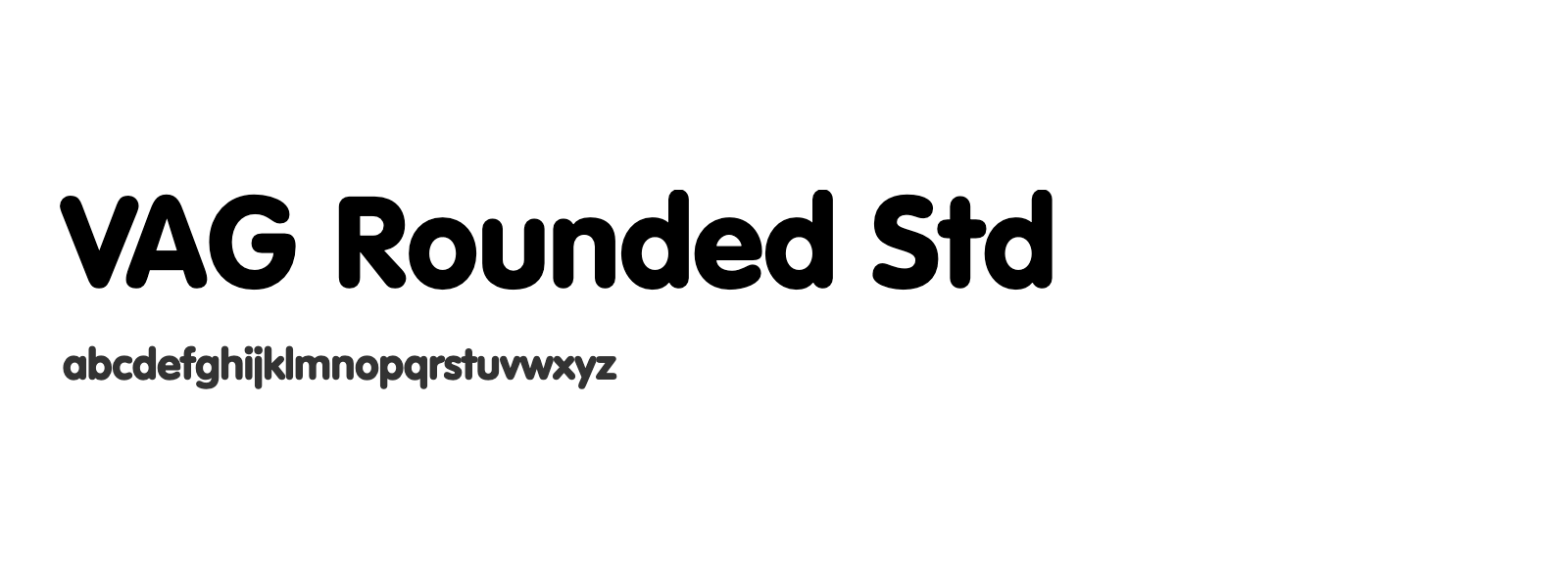 Spécimen de VAG Rounded Std