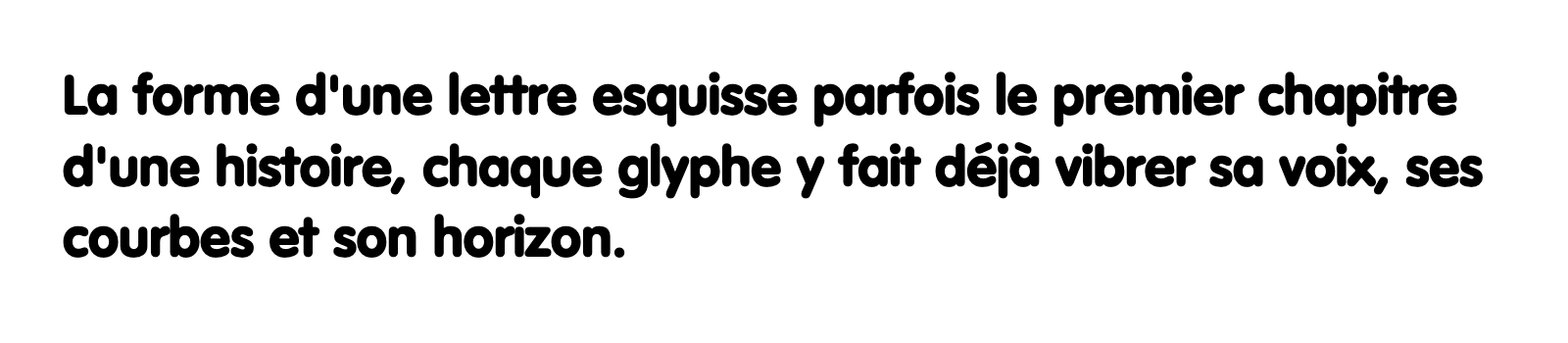 Phrase commune composée en VAG Rounded Std