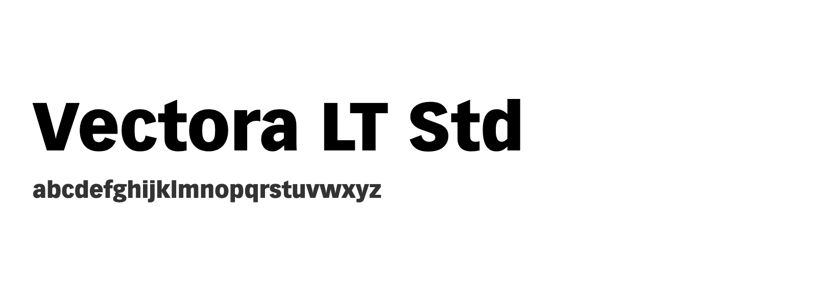 Spécimen de Vectora LT Std