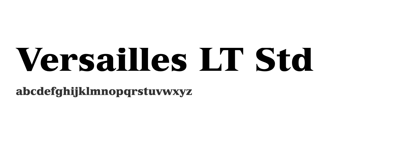 Spécimen de Versailles LT Std