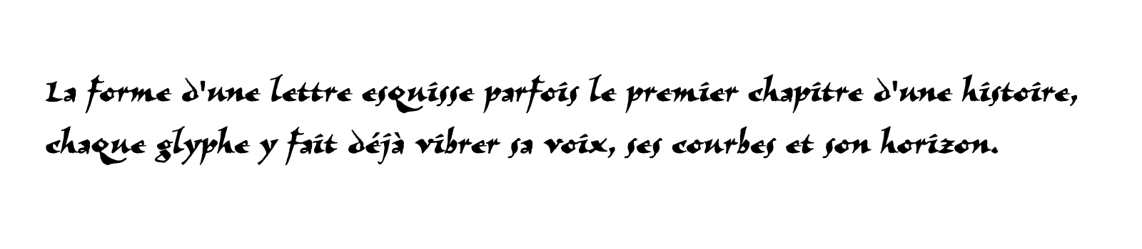 Phrase commune composée en Visigoth Std