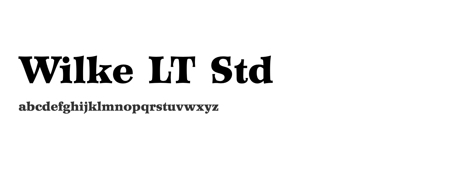 Spécimen de Wilke LT Std