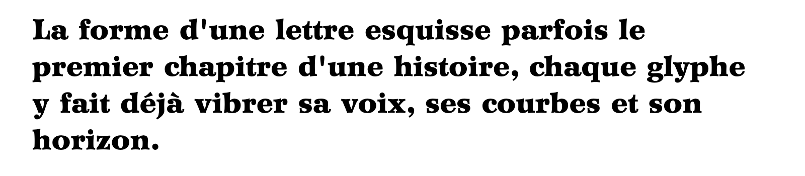 Phrase commune composée en Wilke LT Std