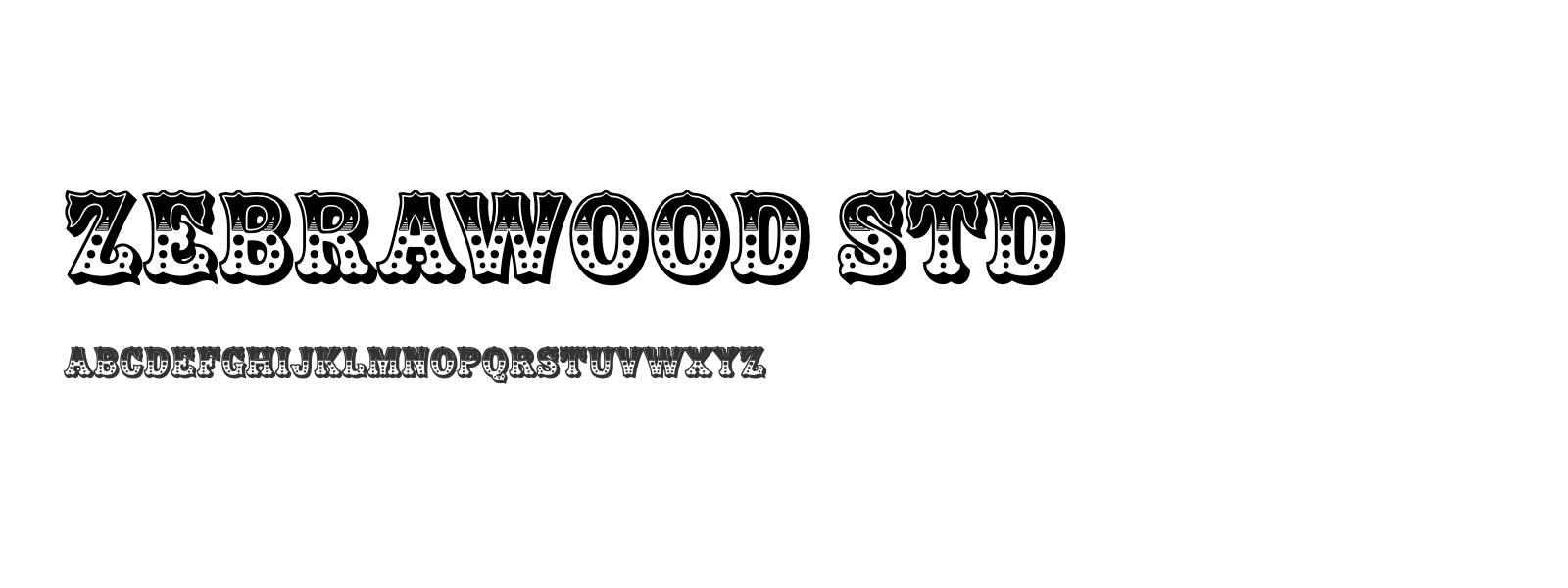 Spécimen de Zebrawood Std
