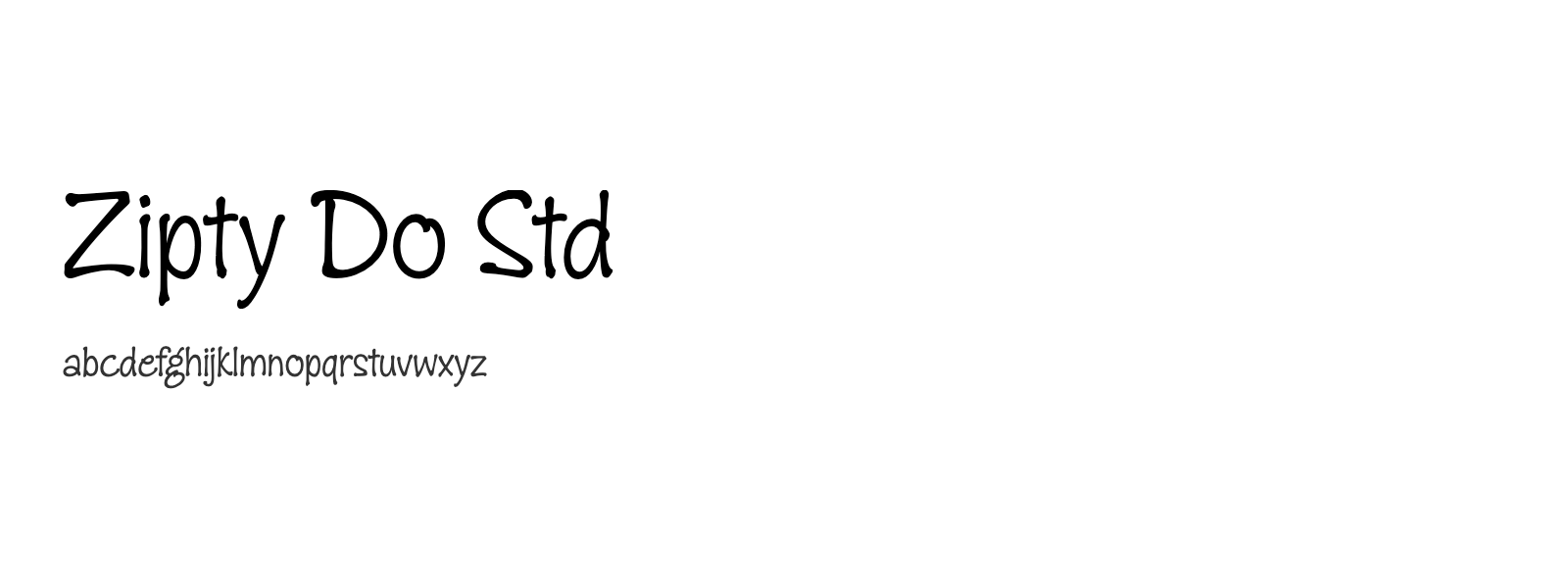 Spécimen de Zipty Do Std